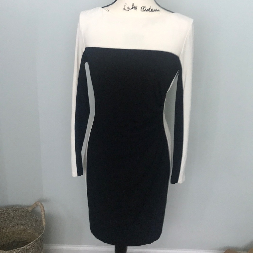 Chapala fitted two toned dress